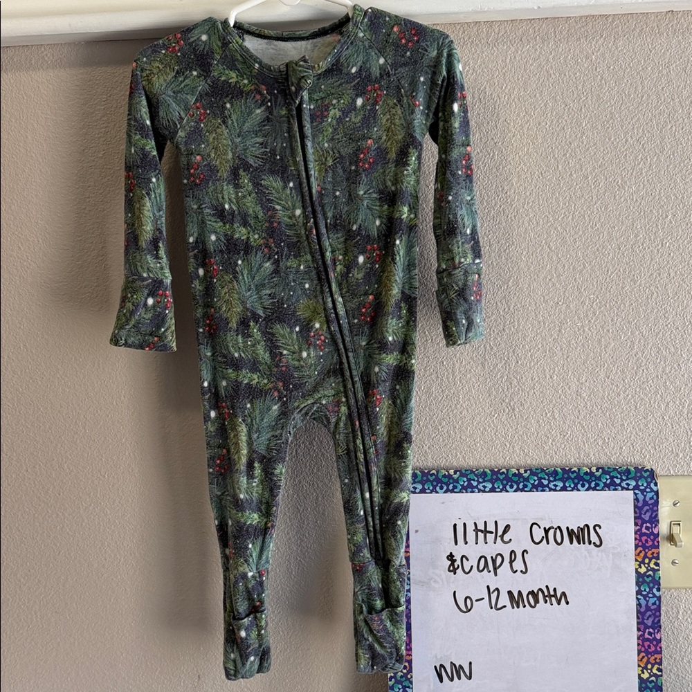 Pine Pattern Kids Footie